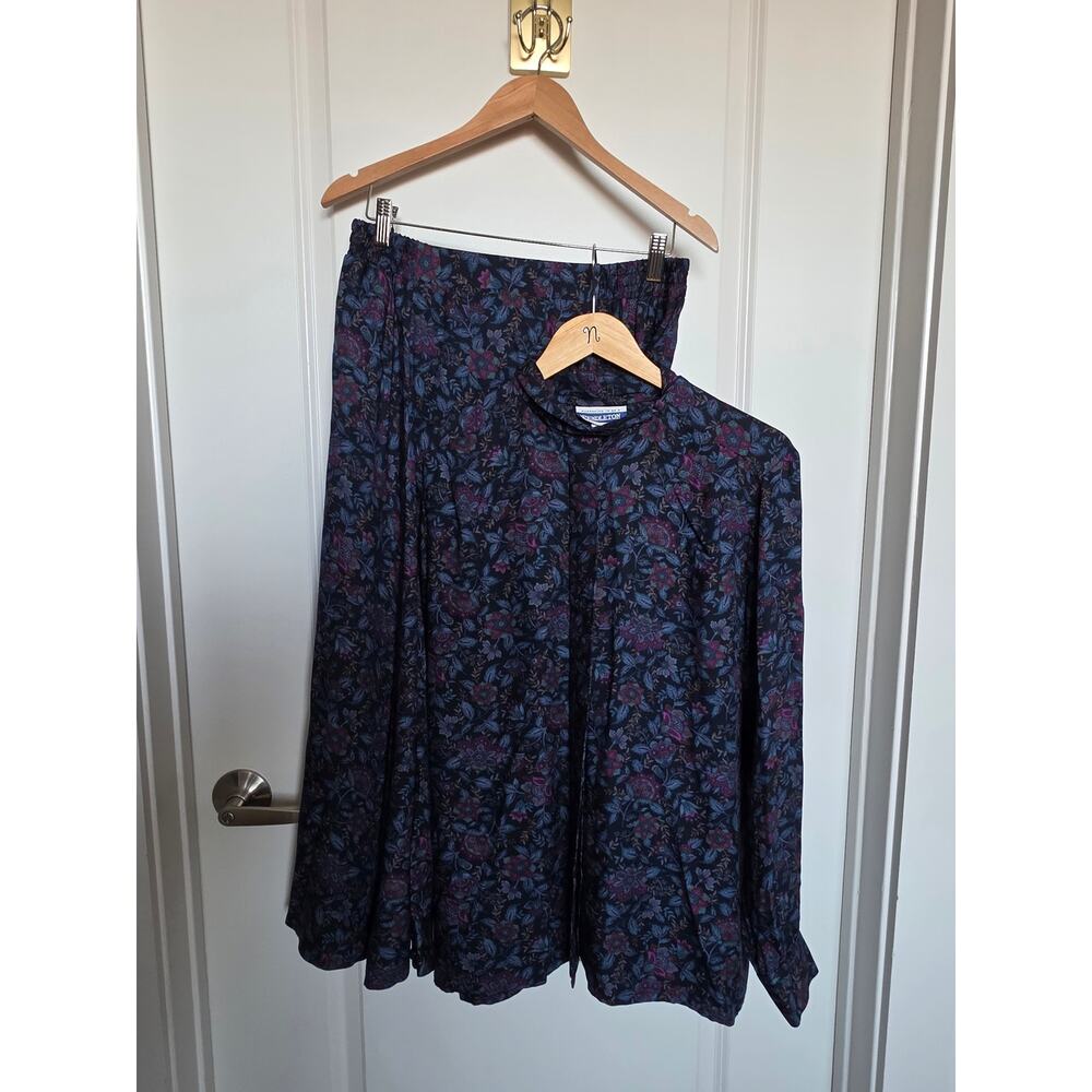 Vintage Pendleton Floral Maxi Skirt Set with Pockets - Picture 13 of 15